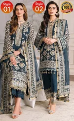 Embroidered Chiffon - CH12-01